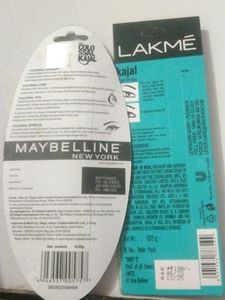 Lakme And Maybelline Combo Kajal Pencil