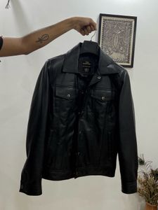 Trucker Genuine Leather Jacket - Size M