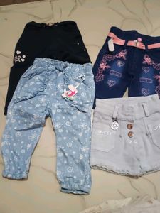 Girls' Pants & Shorts Bundle - Size Varies
