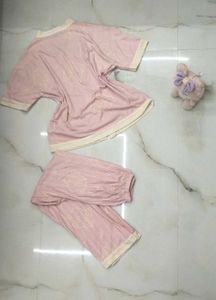 Cute Pink Pajama Set