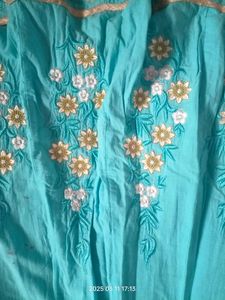 Beautiful Blue Anarkali Suit