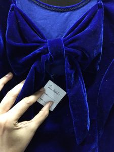 Blue Vlevet Dress