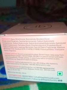 The Pink Foundry Acne Serum, moisturizer