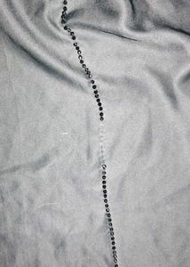 black elegant abaya with handwork and panel at the