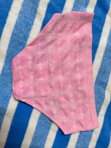 Pink Heart Print Briefs