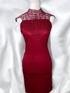 Burgundy Bodycon Dress