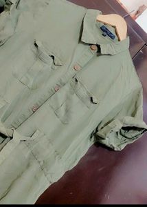 Light Olive Color Dress For 36 Bust