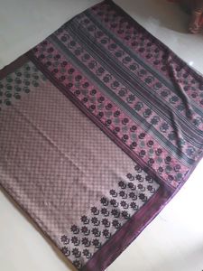 Gray silk saree