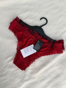 H&M Red & Maroon Brazillian Briefs - New Size-M