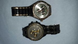 Two Black Fashion Watches