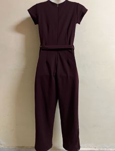 Pintrest Burgundy Jumpsuit with pockets