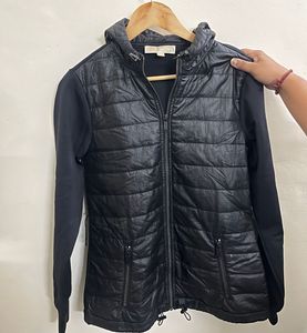 Michael Kors Black Hooded Active Jacket