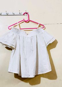 White Off-Shoulder Top