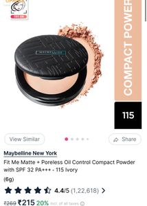 Fit me Matte+poreless Oil Control With Spf 32+++