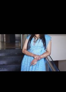 Elegant Blue Ethnic Gown