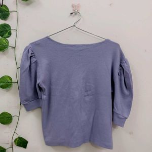 Cute Purple Cropped Top