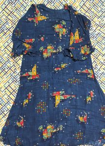 Boho Print Cotton Dress