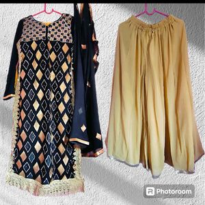 Pakistani Sharara Kurta Dupatta Set
