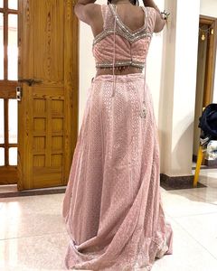 Elegant Pink Lehenga Choli Set