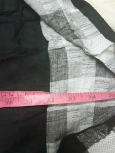 Layered Black And White Maxi dress/Long Kurthi-M
