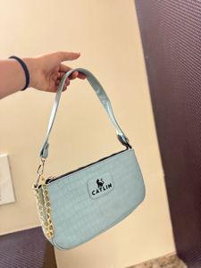Cute Catlin Baby Blue Shoulder Bag