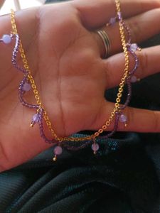 Purple Colour Necklace
