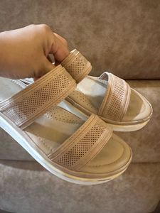Original Beige Bata Comfit Sandals