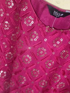 Indya Pink Pre-Draped Saree Dress
