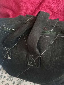 Red Quilted Tote Bag