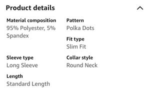 Elyraa Women&#39;s Top With Polka Dots