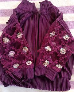 Purple Knit Top &amp; Pant Set