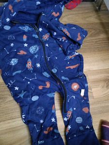 Cute Space Print Romper