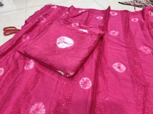 Bandhani Dress muslin material