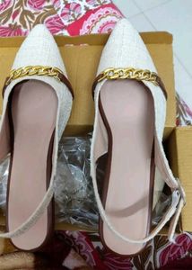 Elegant Cream Slingback Heels