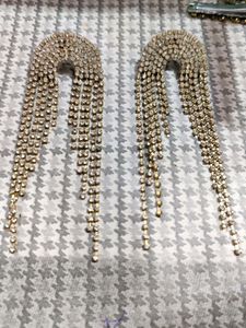 Rhinestone Chain Earrings