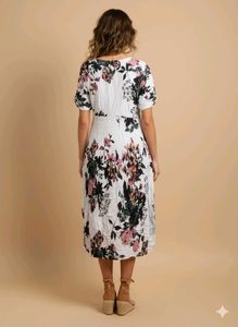 Floral Print Midi Dress