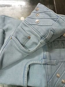Light Blue High Waist Denim