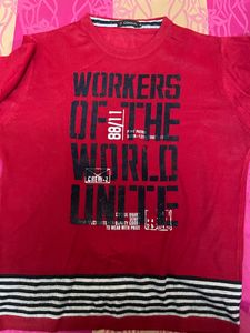 Smart Red Sweater Machine Made