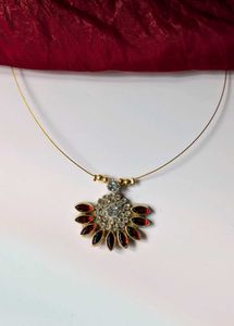 Elegant Red Stone Necklace