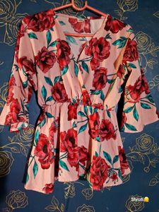 A Cute Flowers Printed Top