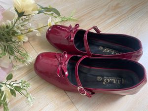 Pinteresty Cherry Red Mary Jane Shoes🍂