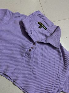 Cute Purple Crop Top