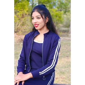 Navy Blue Tracksuit Set