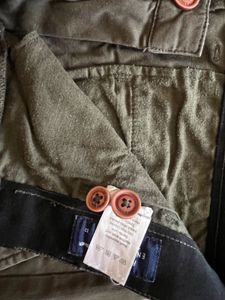 Olive Green Casual Pants