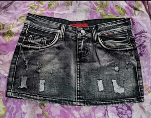 Y2k Mini Denim Skirt