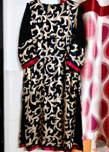 Elegant Black &amp; Red Kurti for Sale ✨