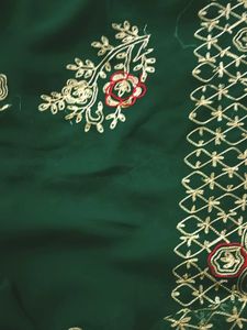Royal Rajputana Green Saree With Blouse