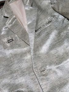 Unique Silver/Beige Blazer