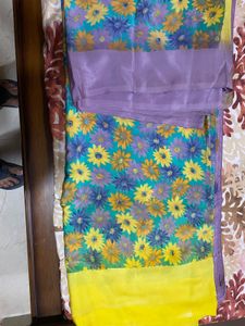 Garden Silk Saree Without Blouse