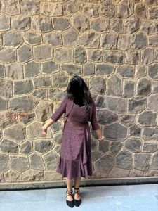 Sparkly Purple Mini Dress